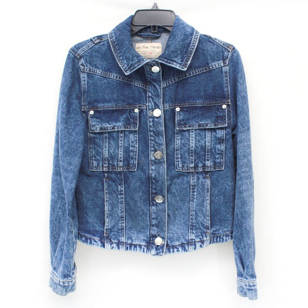 We The Free Free People Denim Western Southwest Cowgirl Jacket XS